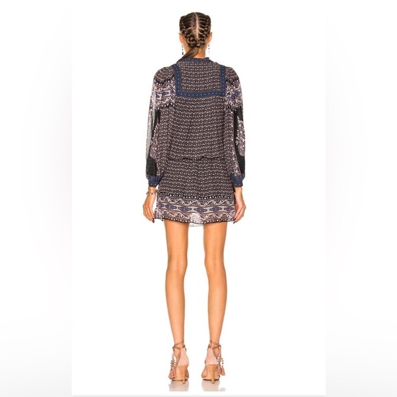 Ulla Johnson Reema Moonlight Boho Mini Dress Sz 8 Whimsical Ethereal 100% Silk - Picture 10 of 11